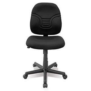 CHAIR ARMLESS BLACK WITH CASTERS 9986170