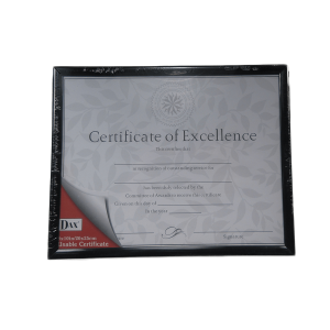 305087 BK/GLD CERTIFICATE FRAME 3 PK