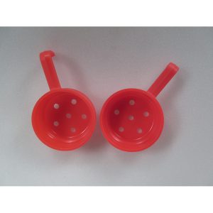 RED PERFORATED PORTION CUPS BOX OF TWO