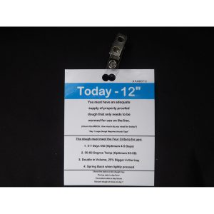 CARDS W/CLIPS/ DOUGH TRAY (SET 1-3) 12"