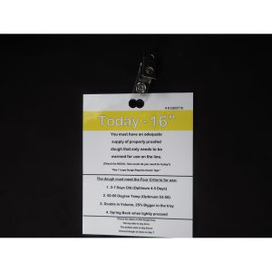 CARDS W/CLIPS/ DOUGH TRAY (SET 1-3) 16"